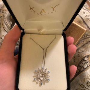Snowflake Necklace from Kay Jewelers